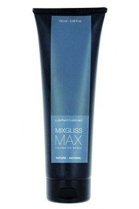 Lubrifiant Mixgliss Eau - Max - Texture Onctueuse et Effet Relaxant - Extra-Glissant - Nature - 70 ML