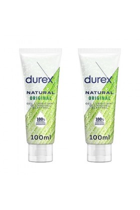 Durex Gels Lubrifiants Naturels Hydratants - Base Eau Orginal - Lot de 2 x 100 ml