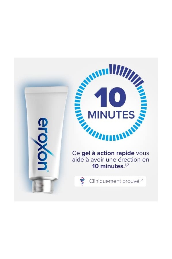 EROXON® StimGel* pour problèmes dérection - Aide à avoir une érection en 10 min 1 2 - Traitement discret en gel compatible