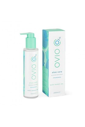 OVIO Aloe Vera Lube - Lubrification personnelle hydratante à base deau - Longue durée, non collante et sans carbomères, para