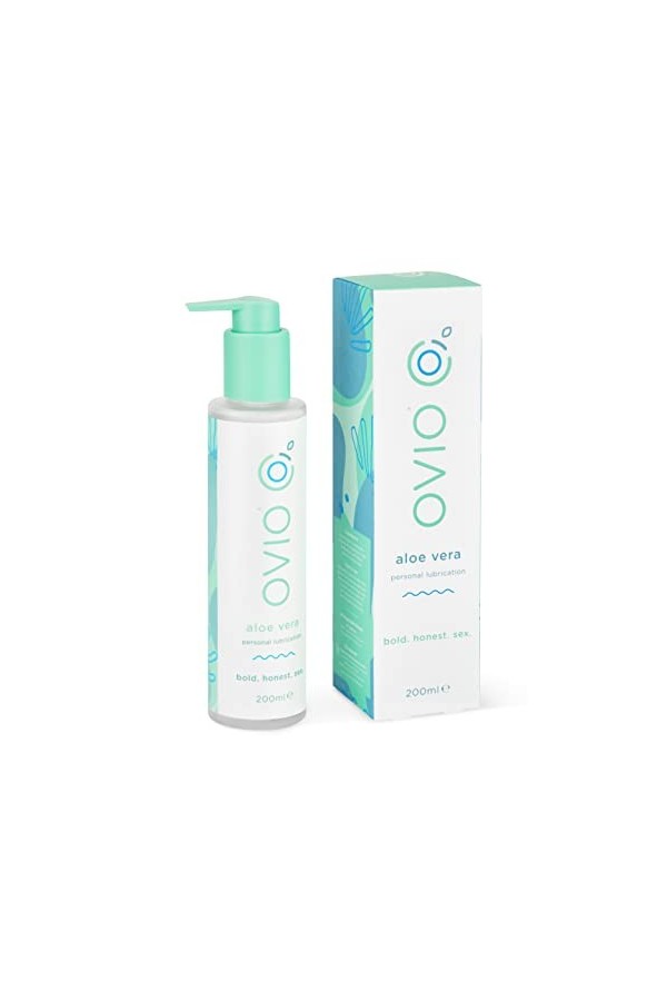 OVIO Aloe Vera Lube - Lubrification personnelle hydratante à base deau - Longue durée, non collante et sans carbomères, para