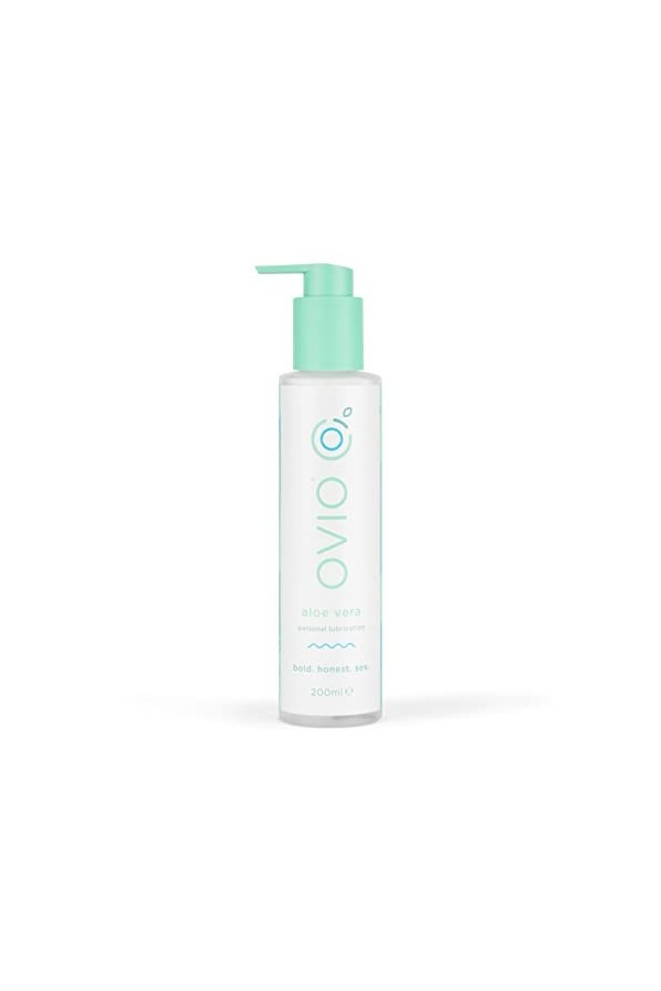 OVIO Aloe Vera Lube - Lubrification personnelle hydratante à base deau - Longue durée, non collante et sans carbomères, para