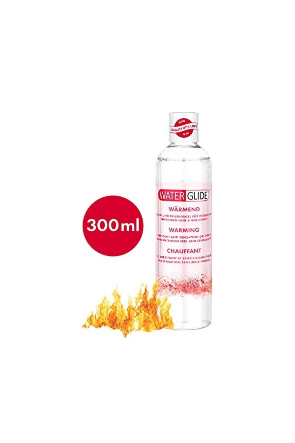 Gel lubrifiant chauffant de Waterglide, trŠs forte lubrification et effet chauffant, 300ml