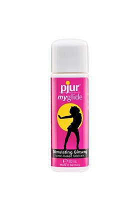 pjur myglide - Lubrifiant à base deau - au ginseng pour stimuler la femme - pour une expérience sexuelle pétillante 30ml 