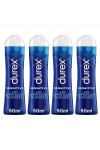 Durex - Lot de 4 Lubrifiants intimes Sensitive - Lubrifiant comestible à base deau - 4x50ml