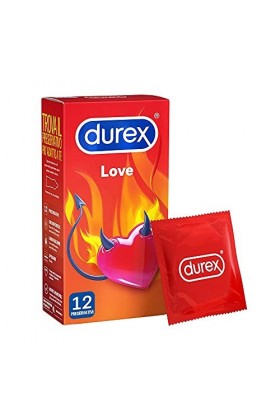 Durex Love Preservativi Comfort Facili da Indossare, 12 Profilattici