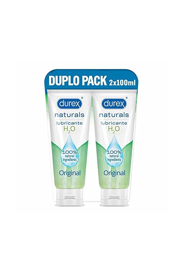 Durex Lubrifiant Naturel - Soins Intimes Gels - Lot de 2 x 100ml