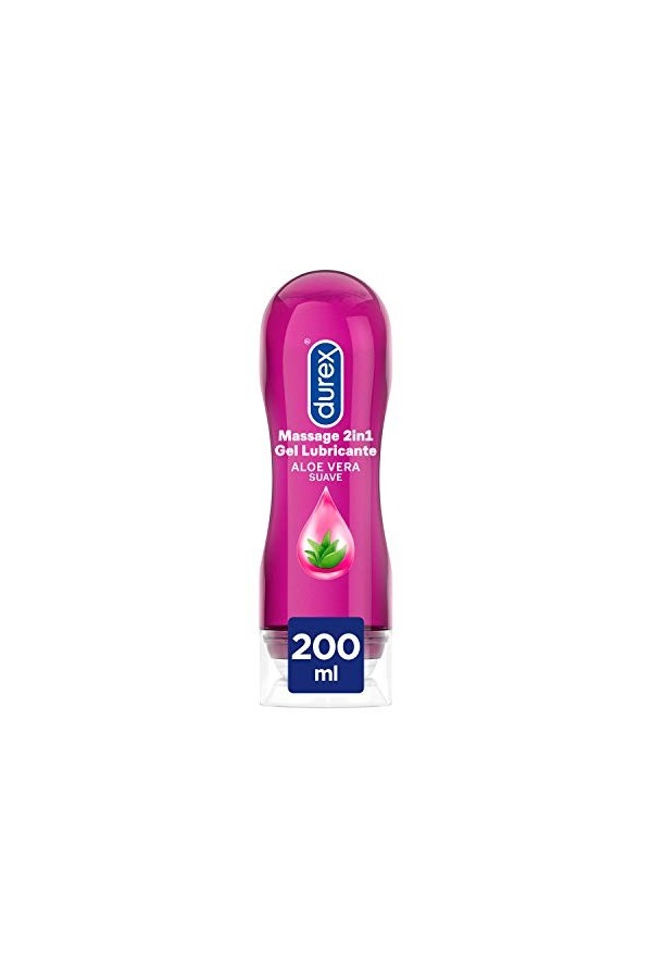 Durex Gel de Massage 2 en 1 à lAloe Vera 200 ml