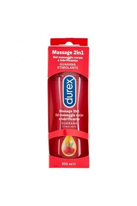 Durex Massage 2&nbsp;in 1&nbsp;guaraná Gel lubrifiant, 200&nbsp;ml