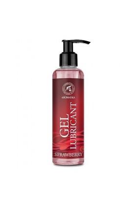 Gel Lubrifiant 200ml - Gel à Base deau - Lubrifiant doux pour couples - Parfum de Fraise - Gel Sensuel - Détente et Plaisir