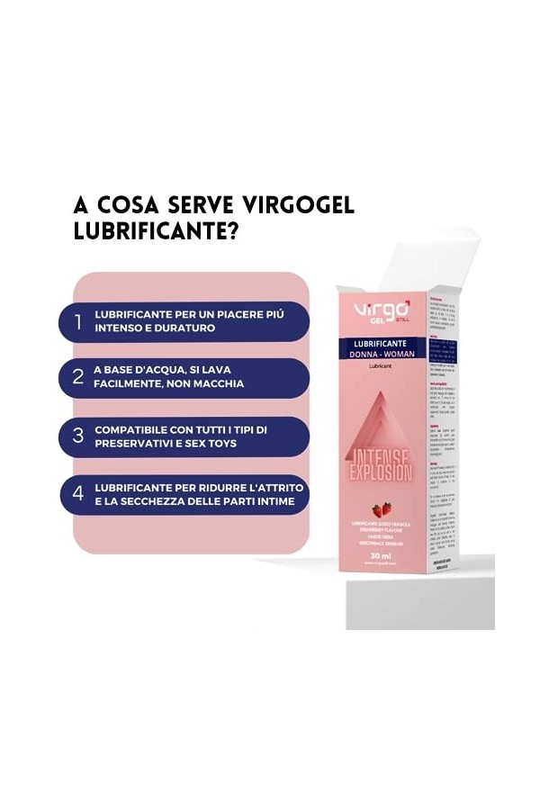 Virgostill Gel hydratant contre la sécheresse vaginale - Utile pour la sécheresse intime féminine et ménopausée - 30 ml