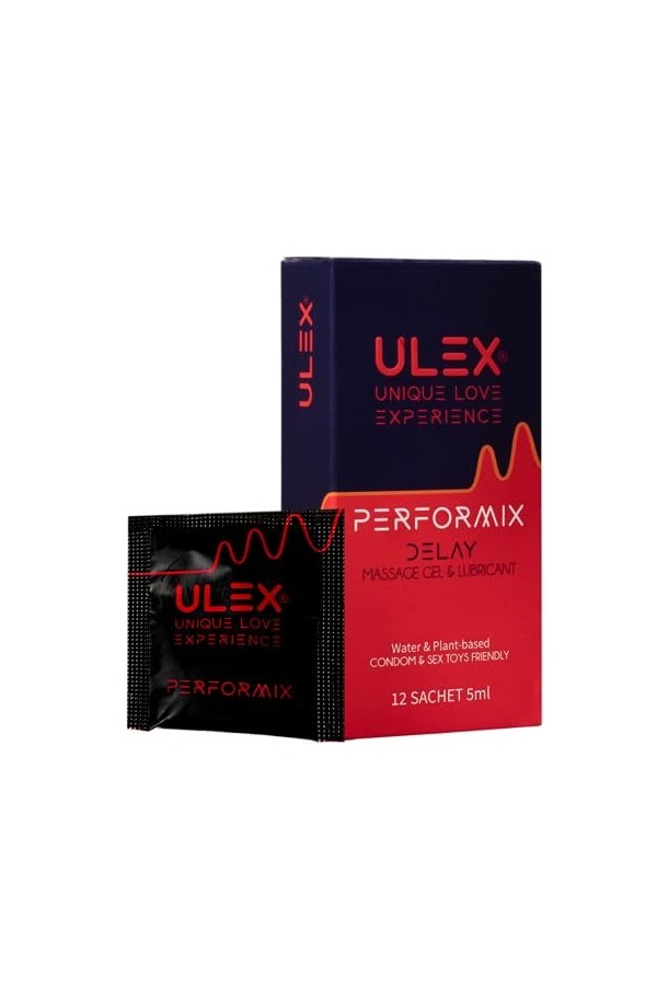 Ulex Performix - Gel de massage & Lubrifiant retardant à base deau 60 ml 