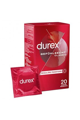 Durex Lot de 20 préservatifs classiques