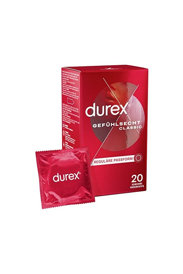 Durex Lot de 20 préservatifs classiques