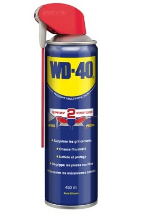 WD-40 • Produit Multifonction • Spray Double Position • Sans Silicone • 450 ml & Bike • Lubrifiant Chaîne Toutes Conditions •