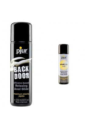 pjur BACK DOOR Relaxing Silicone Anal Glide - Gel lubrifiant anal à base de silicone & analyse me! Relaxing - Gel lubrifiant 