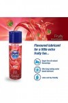 B0853VCD8G Lubrifiant à base deau aromatisé à la fraise pour la santé sexuelle compatible avec les préservatifs avec techn