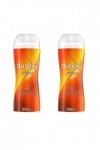 Durex - Gel De Massage Lubrifiant Sensuel À Base DEau - 2 en 1 - Aux Extraits dYlang Ylang - Lot de 2 x200 ml