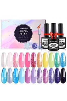 Lagunamoon Licorne Fetish Gel de vernis Set 25pcs 8ml