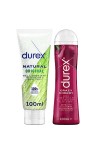 Durex - Lot de 2 Gels Lubrifiants Intimes - Crazy Cherry Comestible 100ml - Lubrifiant Naturel Original à base deau 100 ml