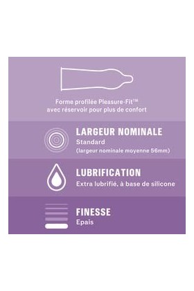 Durex - Lot de Préservatifs et Lubrifiant - Nude Sans Latex x8 - Gel Lubrifiant Hot 100ml