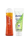 Durex - Lot de 2 Gels Lubrifiants Intimes - Hot Effet Chauffant Stimulant 100ml - Lubrifiant Naturel Original à base deau 10