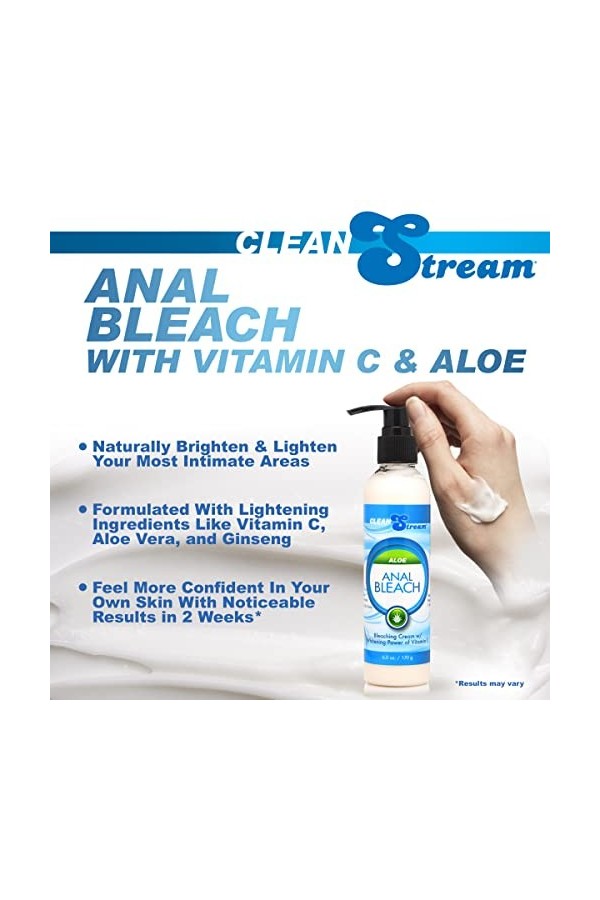 CleanStream Eau de Javel Anal avec de la Vitamine C/lAloe Vera