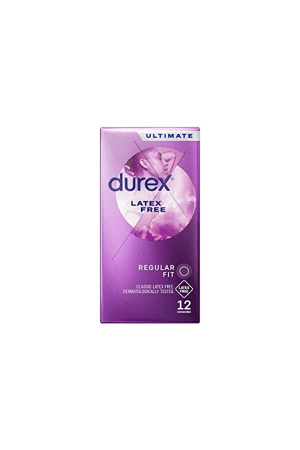 Durex Lot de 12 préservatifs sans latex