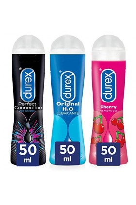Durex Assortiment de 3 flacons de lubrifiant intime 50&nbsp;ml
