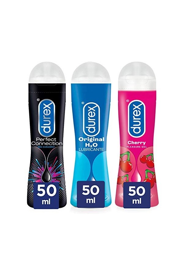 Durex Assortiment de 3 flacons de lubrifiant intime 50&nbsp;ml