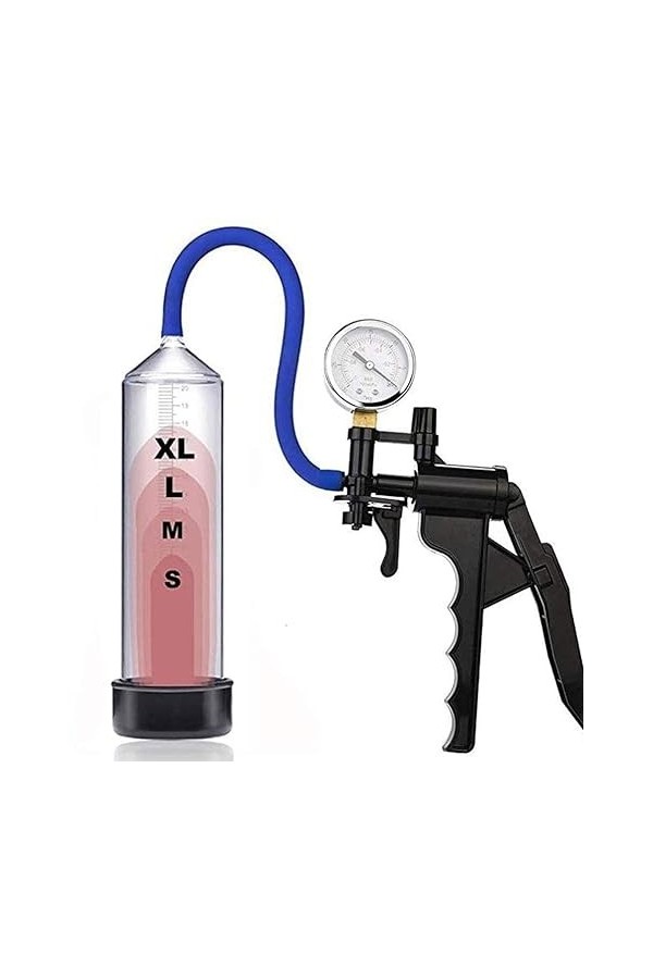 Adulte Sextoys,Adulte Jouissance Pompe Agrandisseur de Pénis Développeur Erection Aide Pressurized Vide avec Le Pistolgrip Co