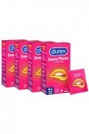 Durex Dame Plaisir Préservatifs Estriés 48 Préservatifs avec Estrias, 12 unités - Pack de 4