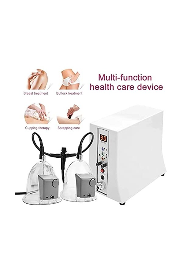 HSRG Masseur De Thérapie sous Vide, Tasse De Pompe Dagrandissement du Sein Portable, Machine De Levage des Fesses, Drainage 