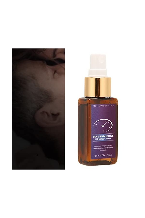 Spray rehausseur de pénis - Désensibilisateur génital masculin - Spray à absorption rapide - Portable longue durée - Augmente