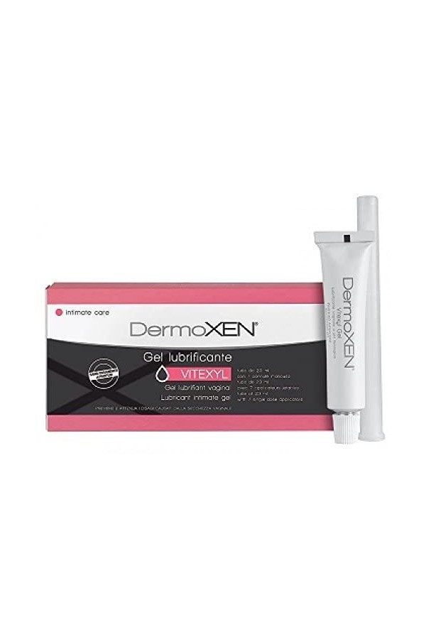 Dermoxen VITEXYL Gel Lubrifiant Intime à lAcide Hyaluronique. Idéal contre la sécheresse vaginale et latrophie. Sans Hormon