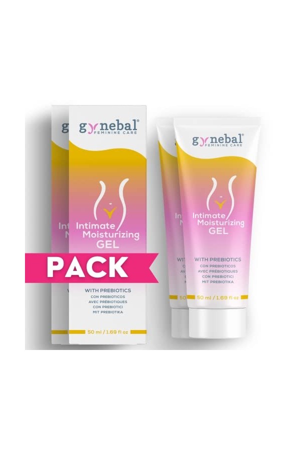 100 ml GYNEBAL Gel hydratant et lubrifiant sexuel Intime a leau avec complexe PREBIOTIC - Gel intime femme à action protectr