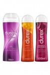 Durex - Lot de 3 Gels Lubrifiants Intimes - Gel De Massage Aloë Vera 200ml - Crazy Cherry Gel Lubrifiant Sexuel Goût Cerise 1