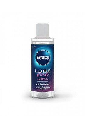 MY.SIZE Lube Me Premium Lubrifiant Tingly Warming 100 ml I chauffant, picotant & sans odeur I Lubrifiant en gel adapté aux jo