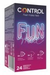 Control Fun Mix préservatifs fins, stimulants et extralubrifiés - 24 préservatifs