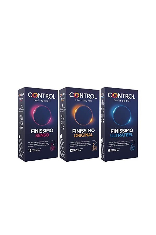 Control Super Feeling Mix Coffret préservatifs fins assortis - 30 préservatifs