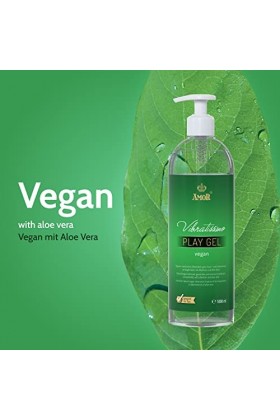 Vibratissimo Play Gel vegan 1000 ml I Lubrifiant sans composants dorigine animale I Gels lubrifiants à base deau I Lubrican