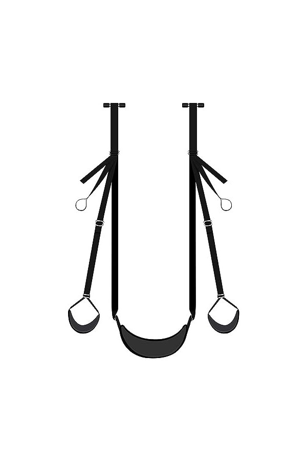 Siège à Bascule De Porte Intérieure en Nylon, Profitez du Yoga Aérien avec Une Position Fixe du Corps. Cadeaux Créatifs