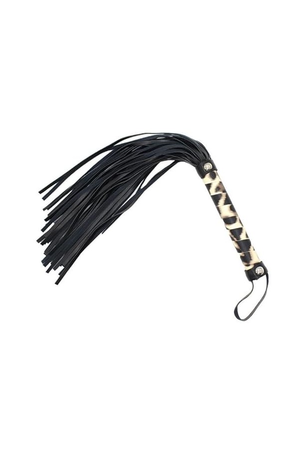 DSJ Balançoire de Luxe En Nylon Imprimé Léopard, 3 Pièces, Avec Fouet En Cuir Et Boules de Bouche, Balançoire Rotative À 360 