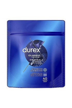 Durex Classic Jeans - 40 Préservatifs - Confort et Confiance