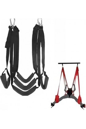 WJE rotative au Plafond Noir avec Coussin à Trois Couches pour Couples