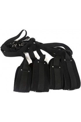 WJE rotative au Plafond Noir avec Coussin à Trois Couches pour Couples