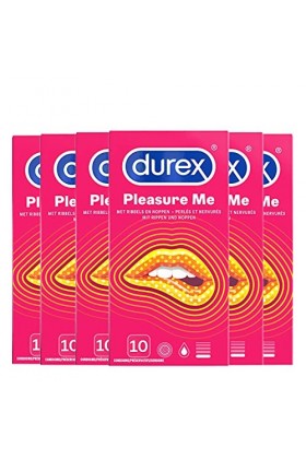 Durex Préservatifs Pleasure Me 10pcs x6
