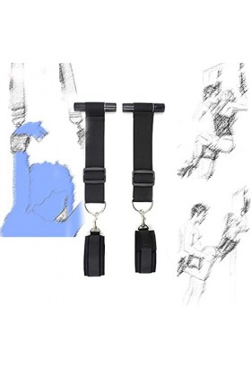 XaiPliung Corde de Porte Suspendue Carmen avec Poignets intéressants - Noir