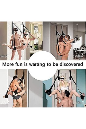 Jeu damusement De Chambre DOscillation De Porte Noire De Retenue De Jambe Fendue en Nylon pour des Couples