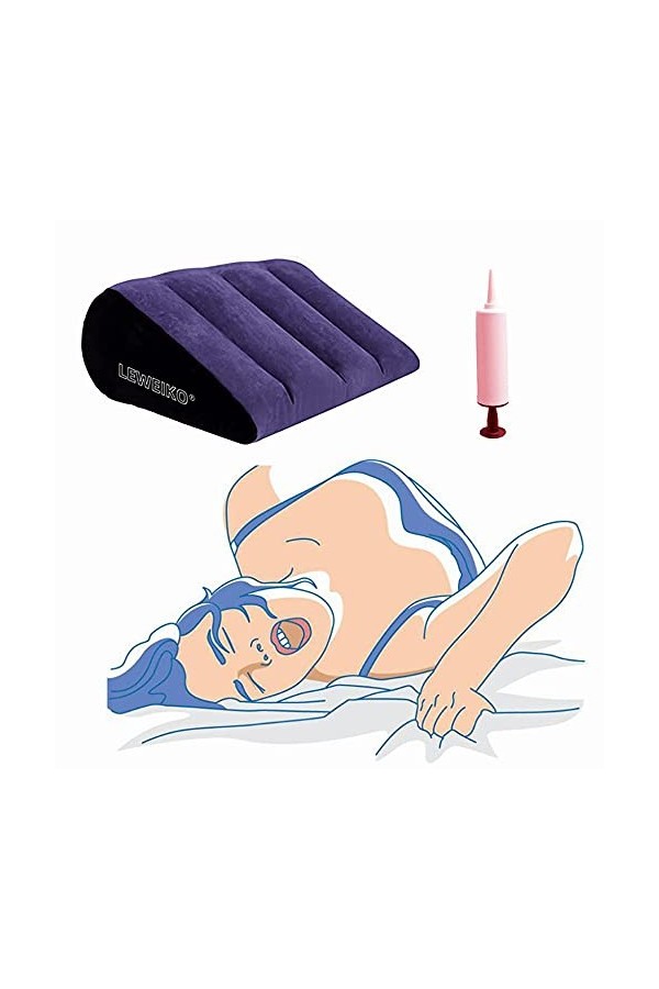 SmartRing Coussin De Positionnement doreiller en Forme De Coin Triangle De Meubles De Pente Gonflable Positionnant Loutil D